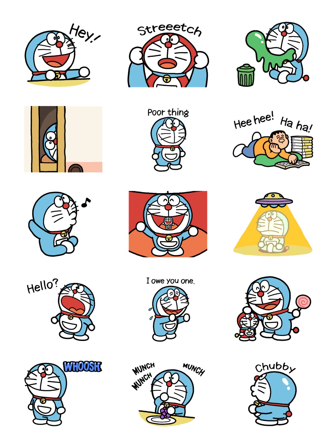 哆啦A夢 悠哉的動態貼圖第2彈 详情 2