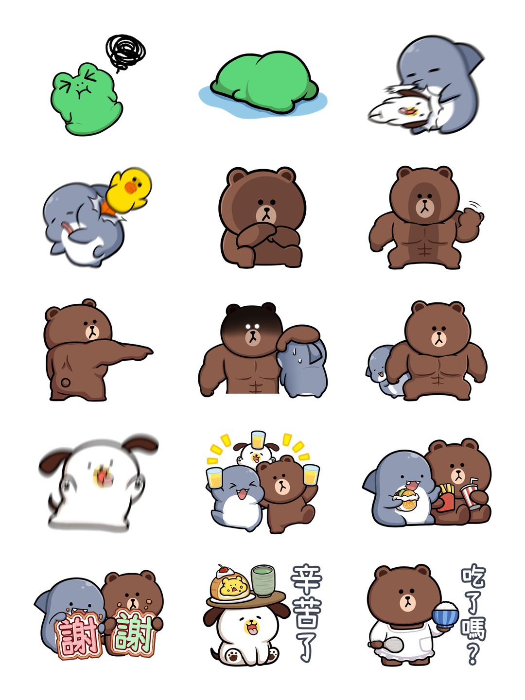 胖鯊魚鯊西米 × LINE FRIENDS☆歡慶時光 详情 3